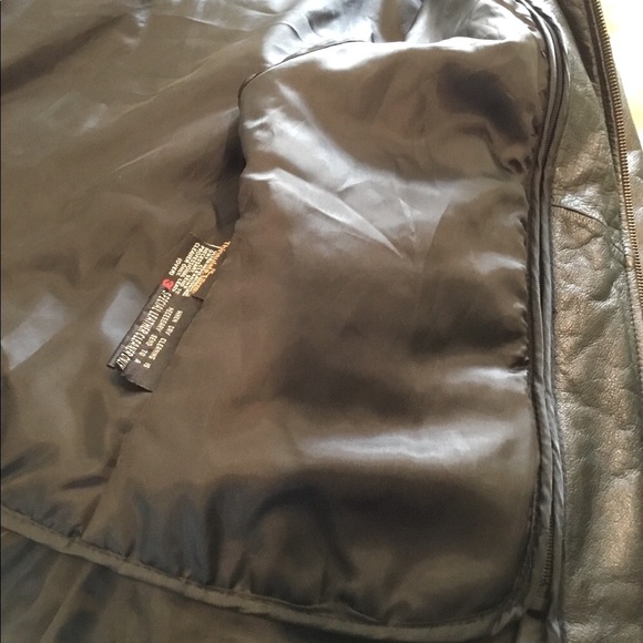 𝅺Wilson leather jacket.w/detachable lining  Sz L - Picture 6 of 8